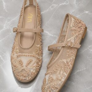 Mesh Ballerina flats