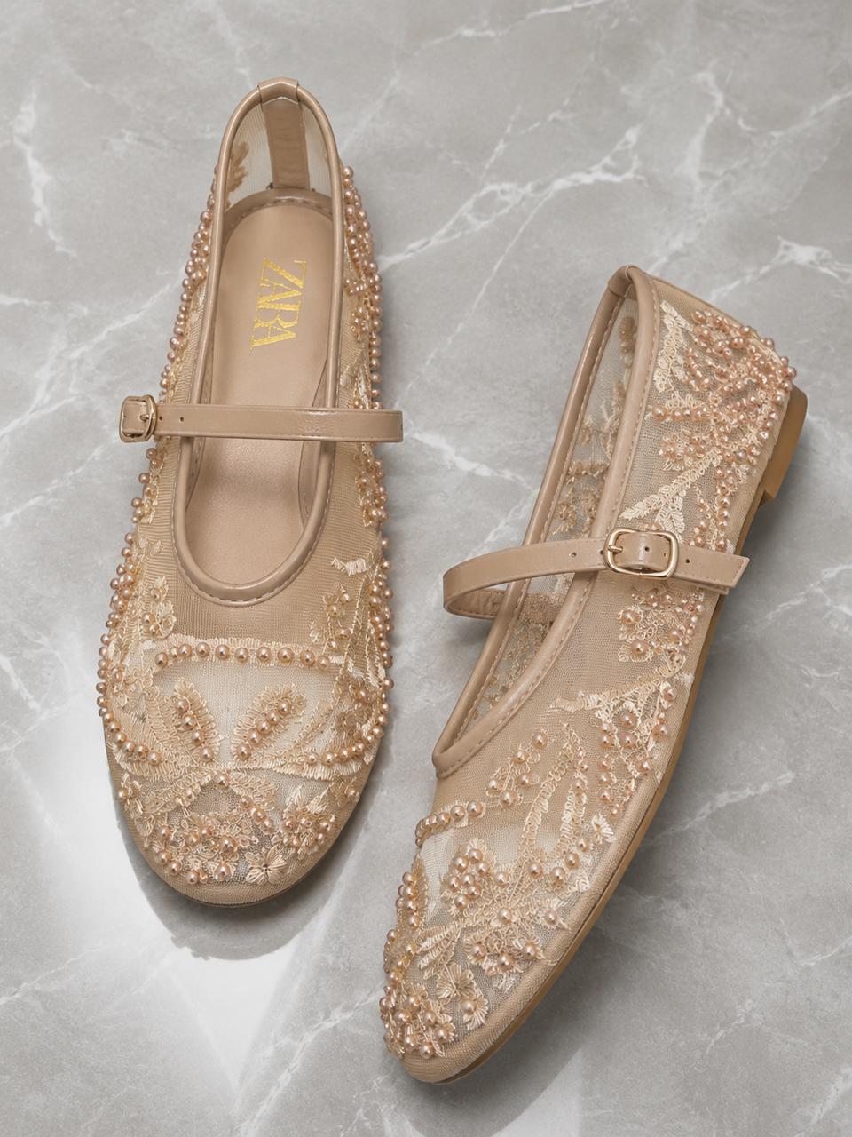 Mesh Ballerina flats